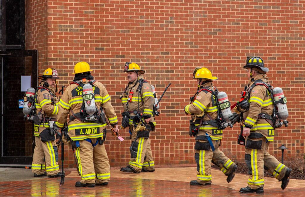 firemen at Dillard Fine Arts Center