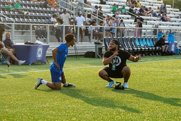 Communication studies major gets real-world experience with pro soccer team