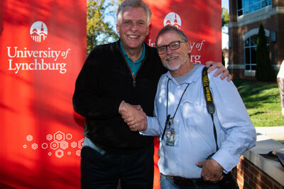 John Mccormick poses for a photo with Terry McAuliffe
