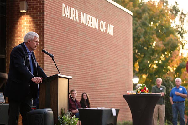 University dedicates E. Stewart Coleman Gallery, Crank Plaza