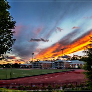 A sunset over Shellenberger Field thumbnail